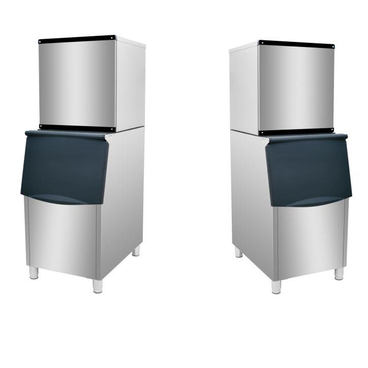 220V automatische kommerzielle Eiswürfelmacherei für den Laden 200KG Eislagerkapazität