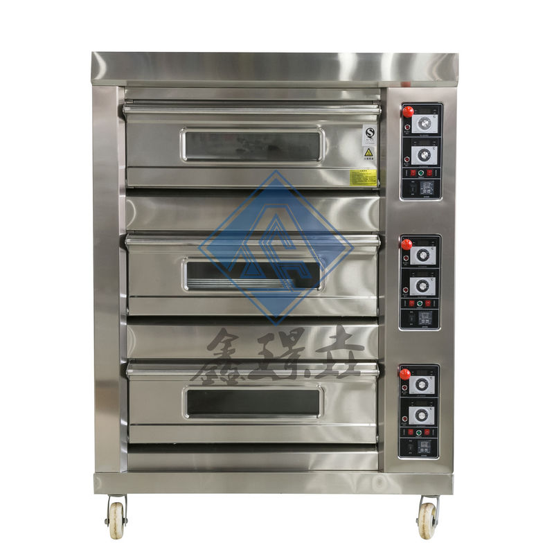 0.1kw Gewerblicher Bäckerei Gasofen 3/4 Deck Gas Pizza Bäckerei Ofen / Gaskonvektionsofen