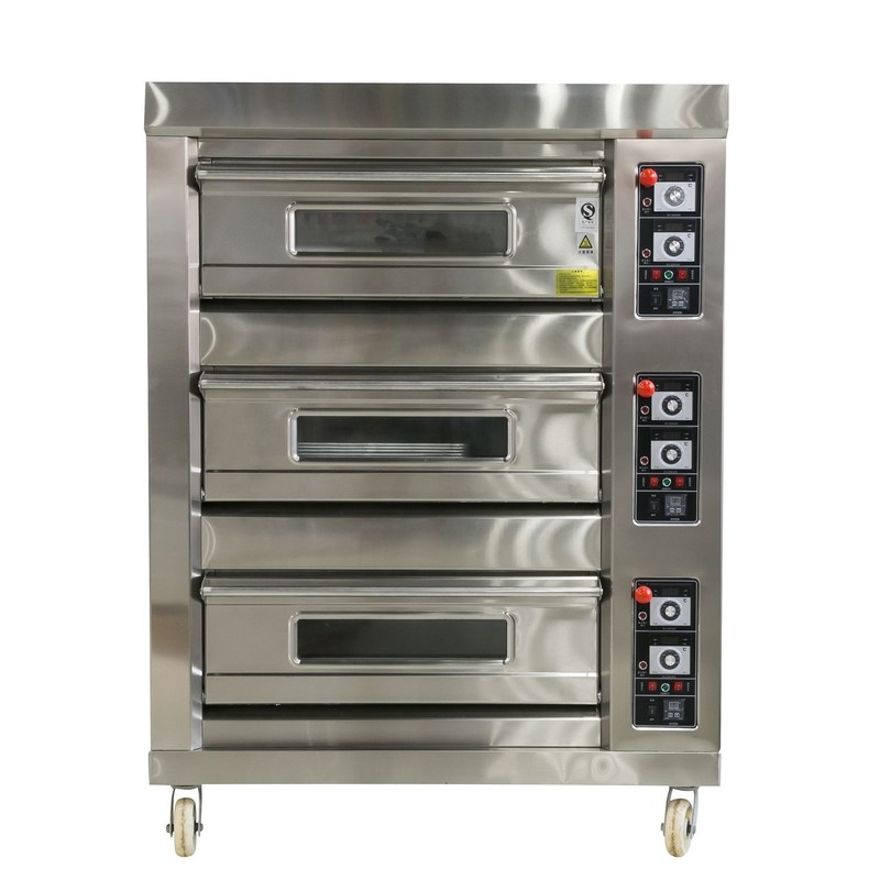 Bäckerei Maschinen 3 Deck Gasbrot Backofen für Weizen Pita Brotherstellung