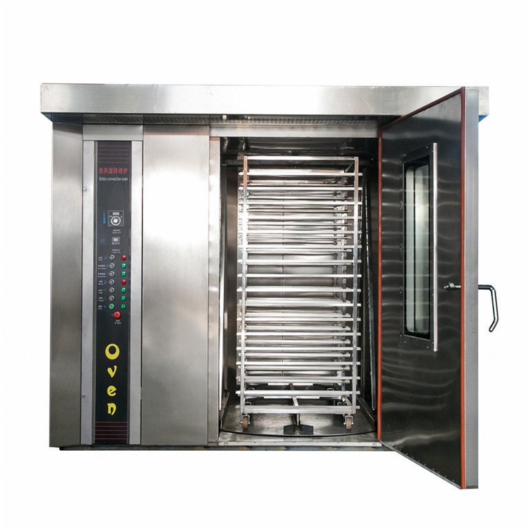 380V/50Hz/3Phasen Industrieelektrische Gas-Rotationsbackofen Maschine 32 Schalen mit Design