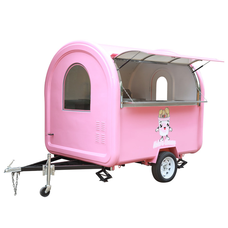 2300*1650*2300mm mobiler Lebensmittelkorb für Blasentee Früchte Eiscreme Churros Crepes Kaffee