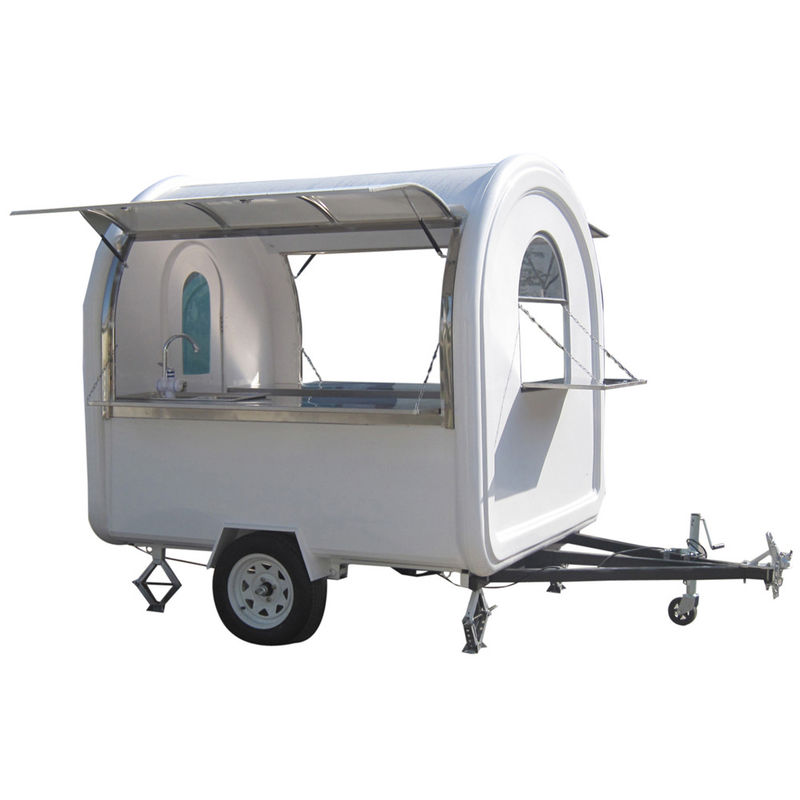 850 kg Wohnwagen Hot Dog-Wagen Eiscreme Lebensmittelkiosk/ Lebensmittel-Verkaufswagen L280cm*W200cm*H210cm