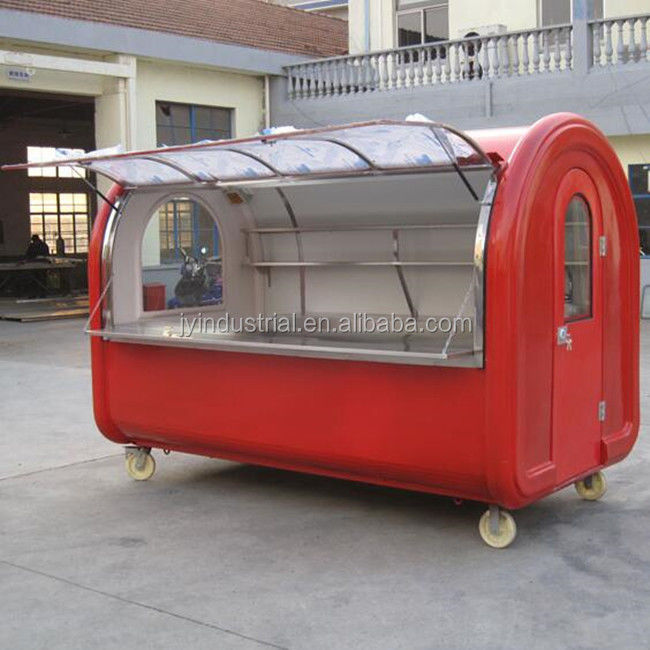 Modernes Design Hellrosa Farbe Donut Waffel Hot Dog Küche Food Truck JY-B35 angepasst