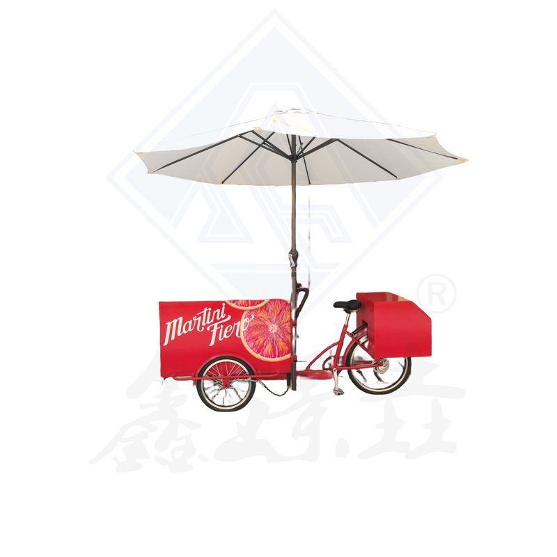 Lange Lebensdauer Milch Tee Saft Getränke Fahrradwagen für Snacks mobile Lebensmittelwagen