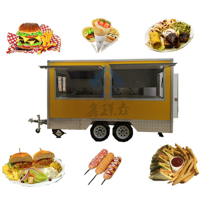 Mobiles Lebensmittelkarren nachhaltiges Süßmais-Dog-Wagen Pizza Bbq für Bäcker
