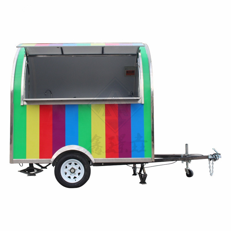Individuell angefertigte industrielle Rundmodell-Quadratische mobile Nahrungsmittellastwagen 2,8 M Ein-/Doppelachsen