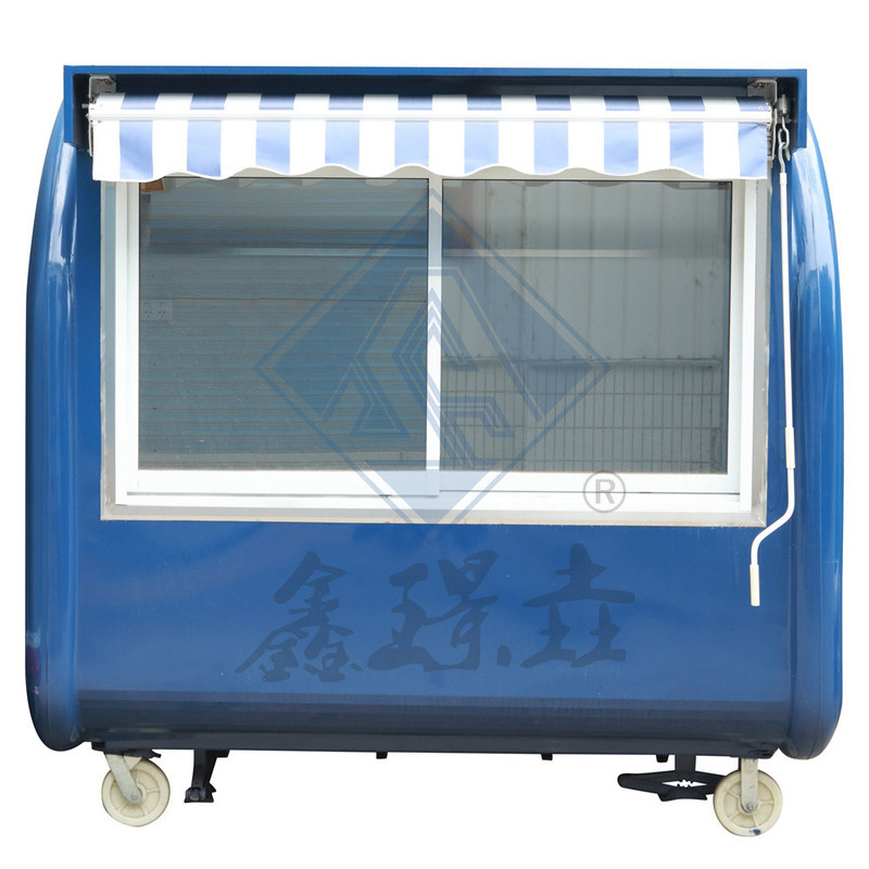 Outdoor Street Food Cart 400 Mobile kundenspezifisches Industrie-Modell mit Dachdach rund