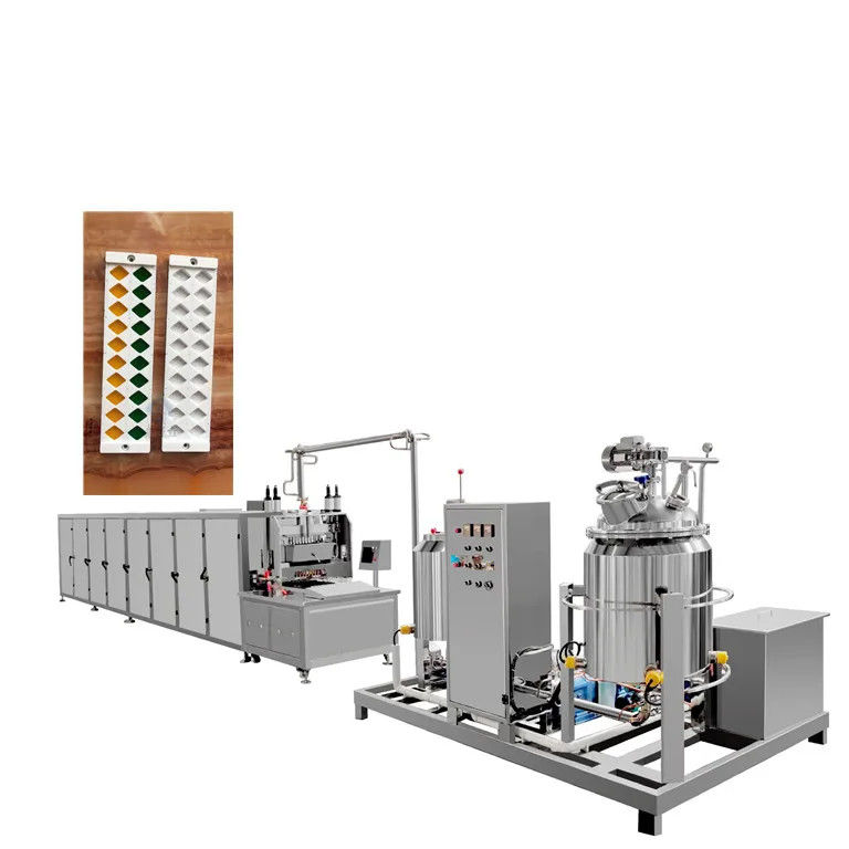 Automatische 300 kg/h Gummy Candy Machine Produktionslinie für die Herstellung von Bären Lollipops