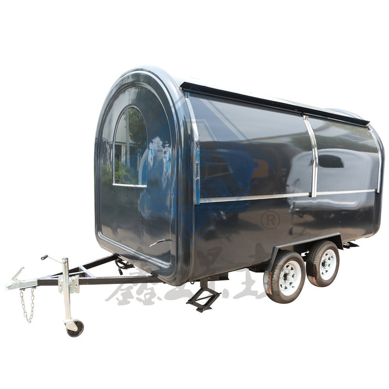 500cm Single Axle Nice Design Mobile Food Truck mit individueller Farbe und rundem Modell