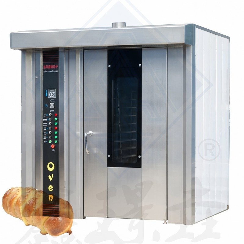 52.5KW 16 Tray Backen Biscuit Französisch Brotmaschine Baguette mit 50kg/h Rotationsofen