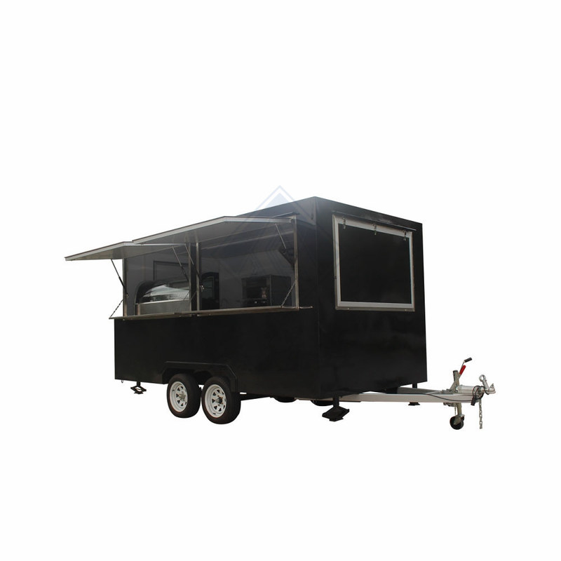 Outdoor Street Vending 400CM Einzel-/Doppelachsen Mobil-Food-Truck mit schönem Design