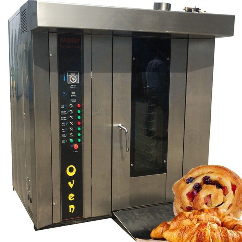 Edelstahl 32 Schalen Brotkuchen Bäckerei Rotationsofen für Mehlmühle